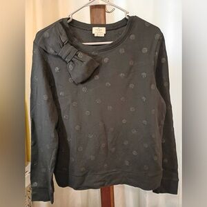 Kate Spade Black Sweater with Glitter Dots